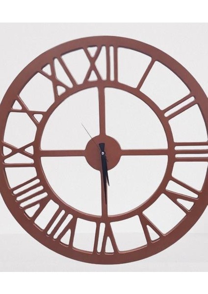 Duvar Saat Ahşap Mdf 60 cm Model Çapında Doğal Renk Kutuda Sevk El Yapım fırsatları