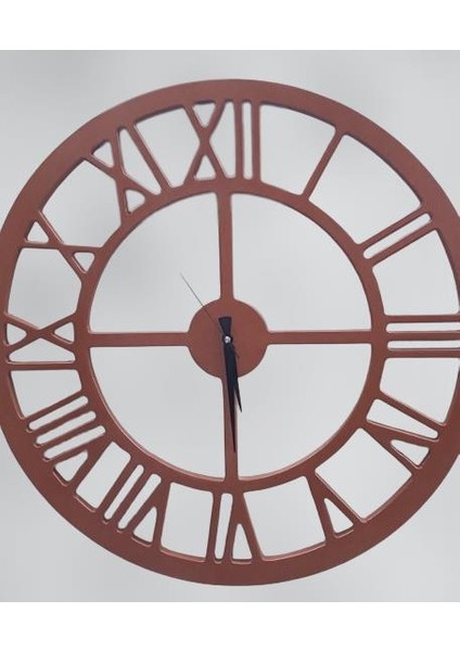 Duvar Saat Ahşap Mdf 60 cm Model Çapında Doğal Renk Kutuda Sevk El Yapım indirimleri