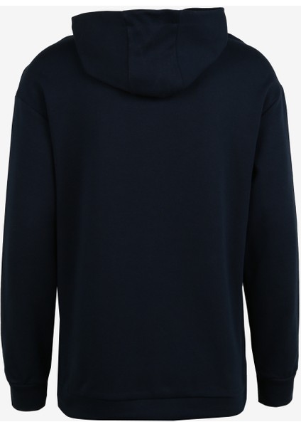 Lacivert Erkek Kapüşonlu Loose Fit Baskılı Sweatshirt D3WM-SWT35 fiyatları