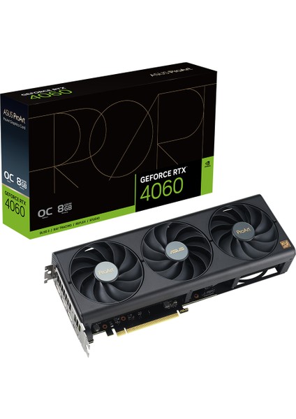 GEFORCE RTX 4060 PROART-RTX4060-O8G 8GB GDDR6 128bit 2580MHz OC HDMI 3xDP DLSS3 EKRAN KARTI