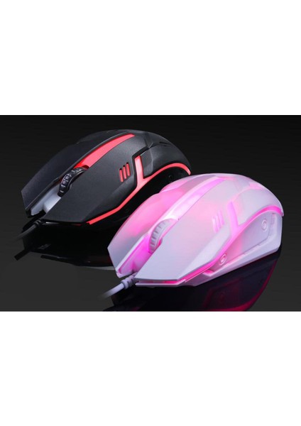 Oyun Kablolu 1600 Dpi Solunan Hafif Bilgisayar Fareleri Oyuncu Masaüstü Dizüstü Bilgisayar Pc Beyaz (Yurt Dışından) fırsatları