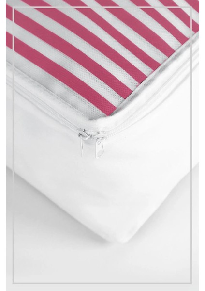 Baza Altı Düzenleyici Küçük Boy Hurç Pembe Çizgili 50x25x20 Cm fiyatları