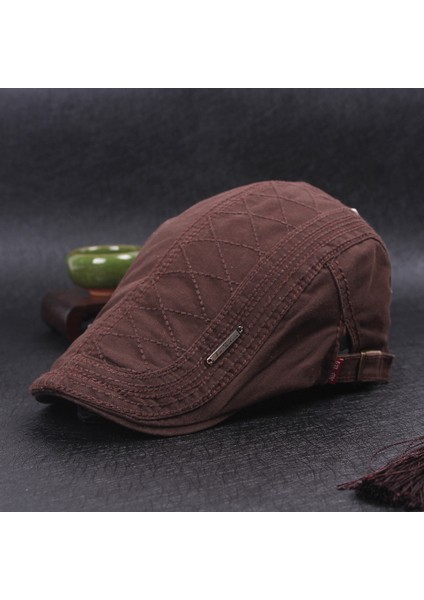 Pamuklu Bere Retro Erkek ve Kadın Ördek Dil Şapkası (Yurt Dışından)