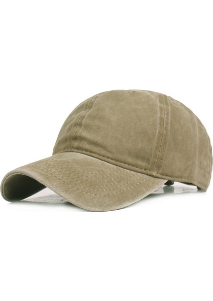 Yıkanmış Beyzbol Şapkası Erkek Ördek Dil Kapağı Basit Güneş Şapkası (Yurt Dışından)