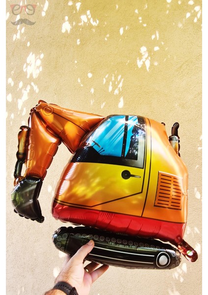 Ekskavatör Kepçe Folyo Balon Iş Makineleri Inşaat Konsept Doğum Günü Balonu fiyatları