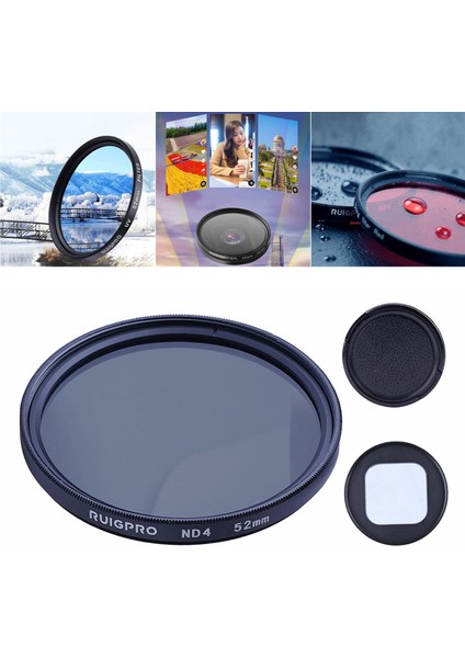 52MM Lens Filtre + 10/9 Fotoğraf Nd8 Için Adaptü Lens Ğı (Yurt Dışından)