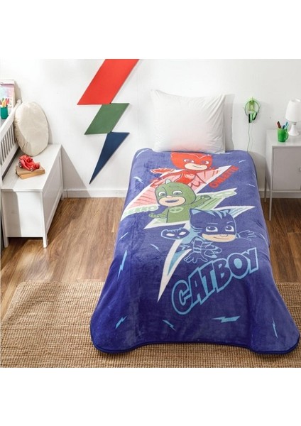 Lisanslı Tek Kişilik Pj Masks Heroes Battaniye