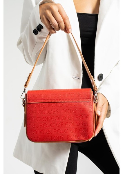 Impolo Pamela Kırmızıtabagofraj Baskı Kadın Omuz ve Çapraz Çanta 18X21 Ebatında fiyatları
