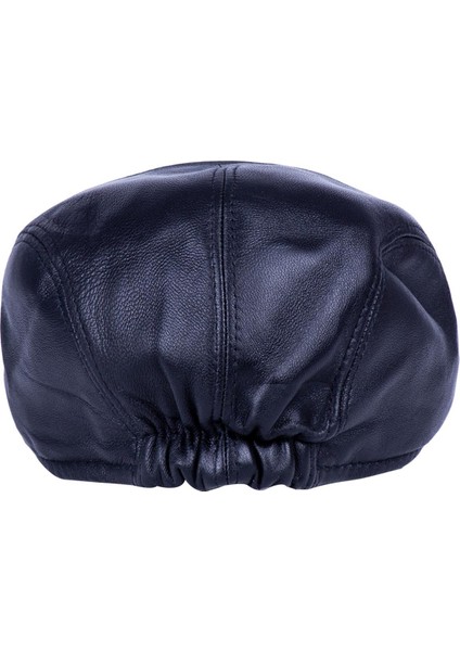 Leather | Erkek Deri Kasket Arakadan Lastikli Kasket Şapka modelleri