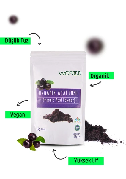 Organik Acai Tozu 35 gr 8682392174204