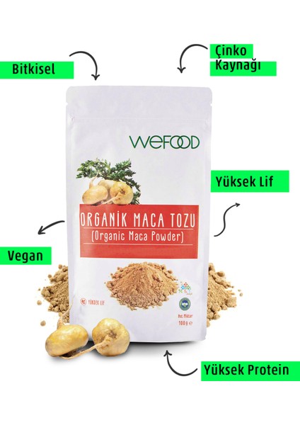 Organik Maca Tozu 100 gr 8682392174457