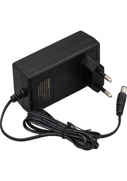 9 Volt 2 Amper Priz Tipi Plastik Kasa Adaptör 5.5*2.5 Uç Kutusuz Yerli Üretim Adaptör Siyah