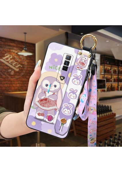 Telefon Kılıfı Zte Nubia Red Magic 7/7s Kordon Bileklikli Karikatür Telefon Kılıfı (Yurt Dışından)