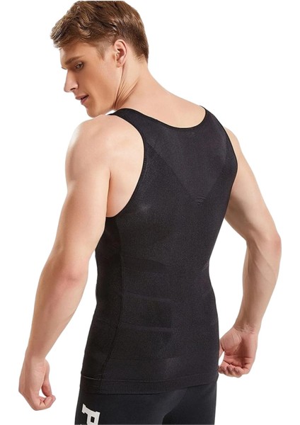 Atlet Erkek Slim Korse Tipi Toparlayıcı Göbek Incelten Fanile Sıkılaştırıcı Gömlek Altı Giyilen Atlet indirimleri