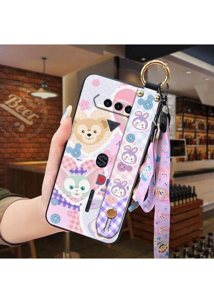 Telefon Kılıfı Xiaomi Black Shark 4/4s/4 Pro/4s Pro Kordon Bileklikli Karikatür Telefon Kılıfı (Yurt Dışından)