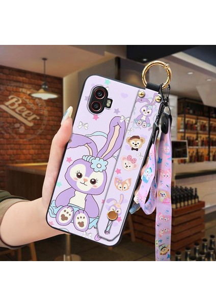 Telefon Kılıfı Samsung Galaxy Xcover 6 Pro Kordon Bileklikli Karikatür Telefon Kılıfı (Yurt Dışından)