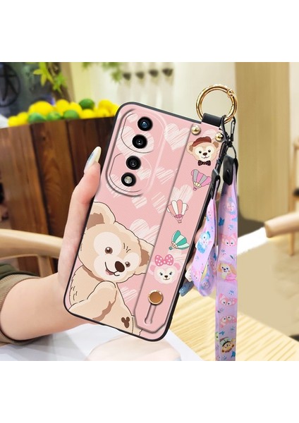 Telefon Kılıfı Huawei Honor 70 Pro Kordon Bileklikli Karikatür Telefon Kılıfı (Yurt Dışından)