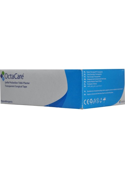 Octacare Şeffaf Flaster 2,5 cm x 10 M - 12 Adet