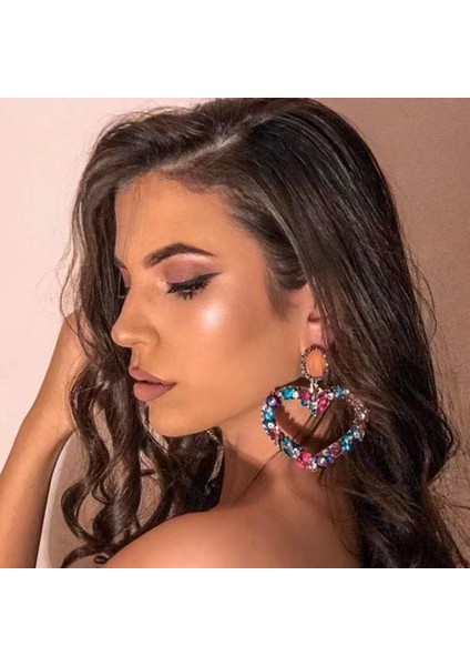 EH13322CS Jıjıawenhua Yeni Trend Bayanlar Köpüklü Taklidi Kalp Kolye Küpe Moda Takı Bildirimi Aksesuarları (Yurt Dışından) modelleri