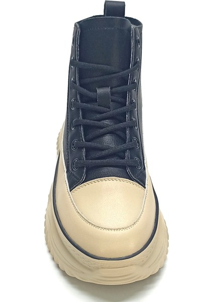 23KZ Ginza Bilekli Kalın Taban Kadın Sneaker Siyah modelleri