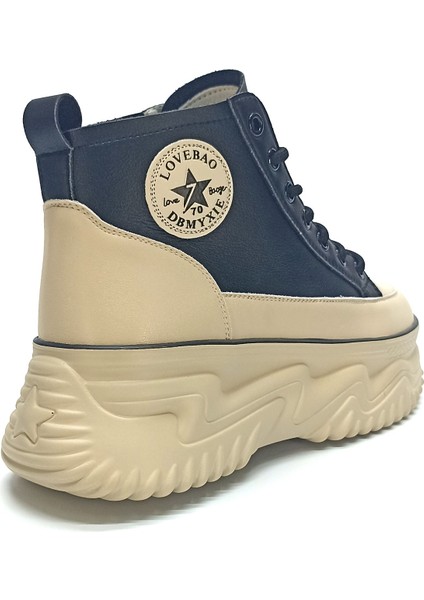 23KZ Ginza Bilekli Kalın Taban Kadın Sneaker Siyah indirimleri