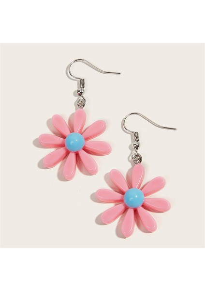 Stil 28 Yeni Desen Küpe Yeni Retro Flowercontrast Renk Kare Küpe Akrilik Basit Şeker Renk Küpe Pendientes Piercing (Yurt Dışından)