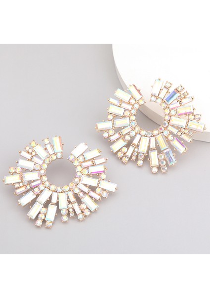 EH12782JS Jıjıawenhua Yeni Trend Kadın Parlak Rhinestone Damla Küpe Modern Kızın Moda Takı Aksesuarları Sıcak Satış (Yurt Dışından)