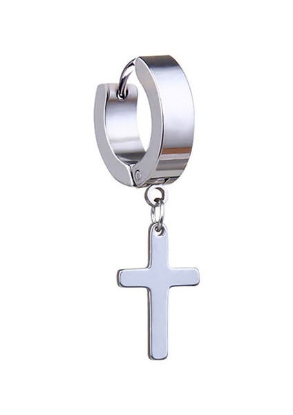 1pc-X Unisex Paslanmaz Çelik Punk Siyah Damla Küpe Adam Geometrik Gotik Çapraz Kafatası Tüy Hip Hop Parti Çoklu Küpe Hediyeler (Yurt Dışından)
