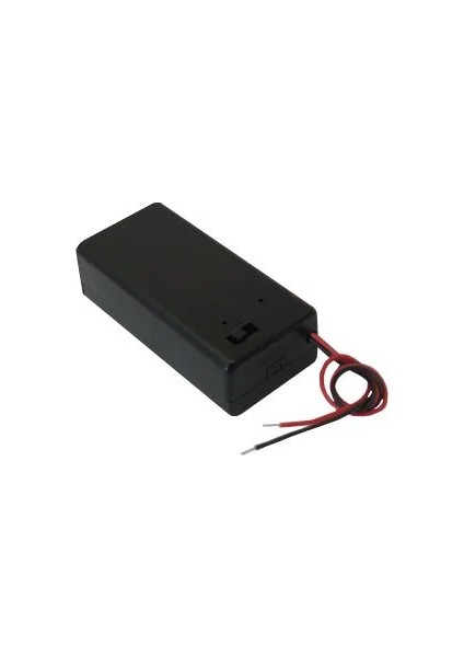 2'li Aa Pil Yuvası Kutulu ve Switch'li
