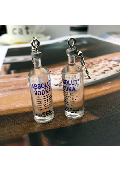 Stil 1 Votka Küpe Bira Komik Garip Roman Kişiselleştirilmiş Kız Kadınlar Takı Aksesuarları Moda Kolye Hediye (Yurt Dışından) indirimleri