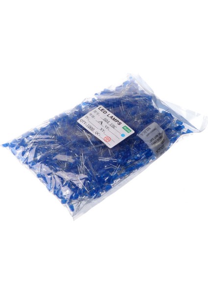 5 mm Mavi LED - 1000 Adet