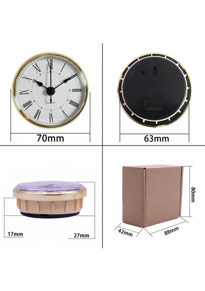 Manta Saat Hareketi 2,75" (70 Mm) Yuvarlak Raka Mlı (Yurt Dışından)