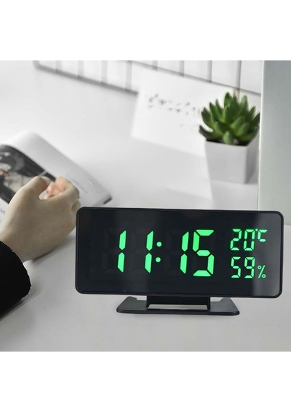 LED 12/24H Büyük Sayı Elektronik Saat Odası Için Yeşil (Yurt Dışından) fiyatları
