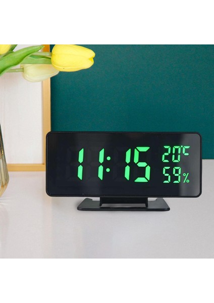 LED 12/24H Büyük Sayı Elektronik Saat Odası Için Yeşil (Yurt Dışından) modelleri