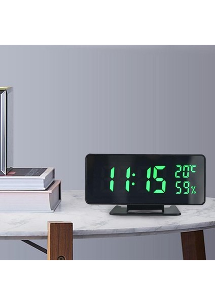 LED 12/24H Büyük Sayı Elektronik Saat Odası Için Yeşil (Yurt Dışından) indirimleri