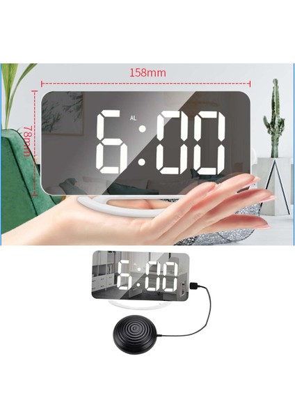 12/24H Yüksek Saat Titreş USB ile Güçlendirilmiş Odası Ilar (Yurt Dışından)