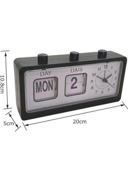 Manuel Flip Saat Takvim Başucu Mutfak 20X5X10.8 Cm Için (Yurt Dışından)