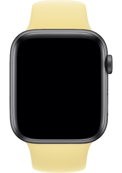 Watch 2 3 4 5 6 7 8 9 Se 42 44 45 49MM Uyumlu Spor Silikon Kordon Soft Sarı modelleri