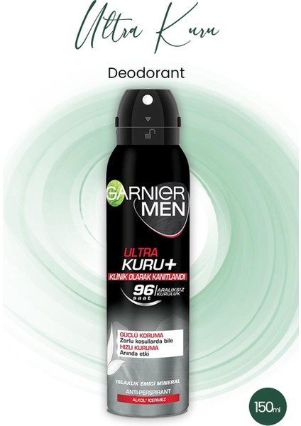 Men 96H Ultra Kuru Erkek Deodorant 150 ml
