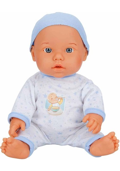 Bebelou Yemek Zamanı Sesli Bebek Seti 35 Cm. Mavi