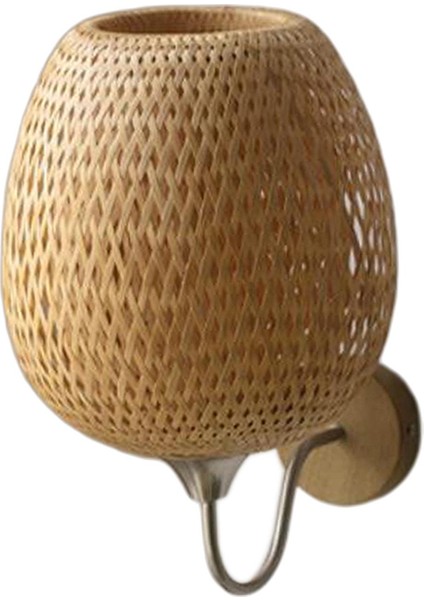 Rattan Bambu Ight Armatür Boho Vintage Amp L Için (Yurt Dışından)