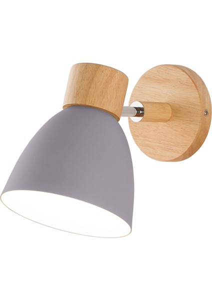 Modern Lambası E27 Ahşşucu Lambası Oturma Odası Mutfak Gri (Yurt Dışından)