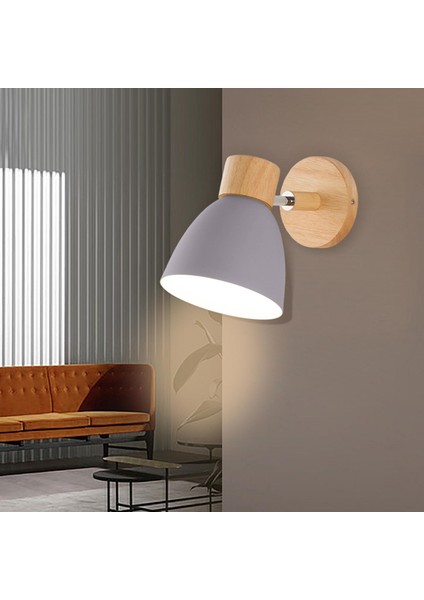 Modern Lambası E27 Ahşşucu Lambası Oturma Odası Mutfak Gri (Yurt Dışından) indirimleri