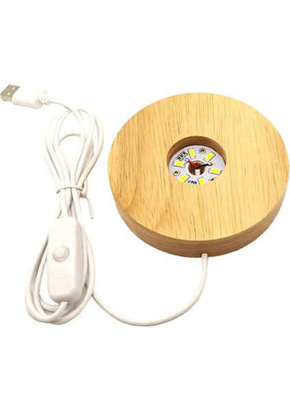 LED Lambası Tabanı, Ahşap Işıklar USB Powered Taban Standı 3D C 10 Cm Sışı (Yurt Dışından) fiyatları