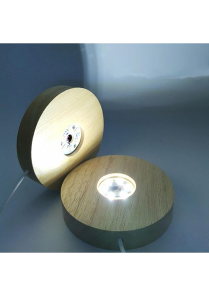 LED Lambası Tabanı, Ahşap Işıklar USB Destekli 3D 100 Mm1 C 10 Cm Işık Için Taban Standı (Yurt Dışından)