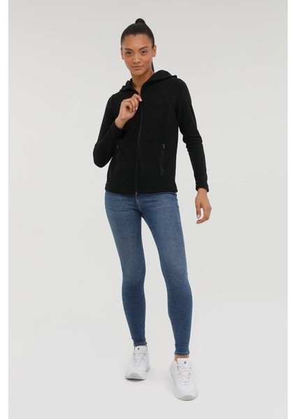 7CT657 Kadın Siyah Kapüşonlu Ceket modelleri