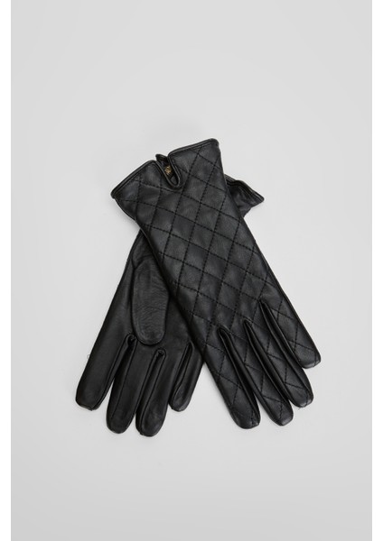 Kadın Siyah Deri Eldiven 525 300 SK23/24