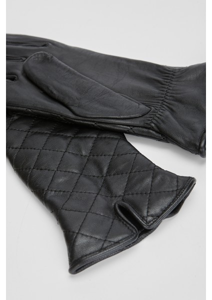 Kadın Siyah Deri Eldiven 525 300 SK23/24 modelleri