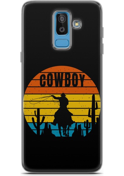 Samsung Galaxy J8 Uyumlu Kılıf Hd Baskılı Kılıf - Kovboy
