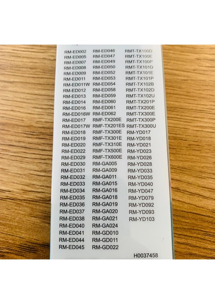 Sony RMF-TX200E RMF-TX201ES RMF-TX300E RMF-TX301E RMF-TX310E RM-ED053 RM-ED054 RM-ED058 RM-ED059 RM-ED060 RM-ED061 RM-ED045 RM-ED046 RM-ED047 RM-ED049 RM-ED050 RM-ED052 fiyatları